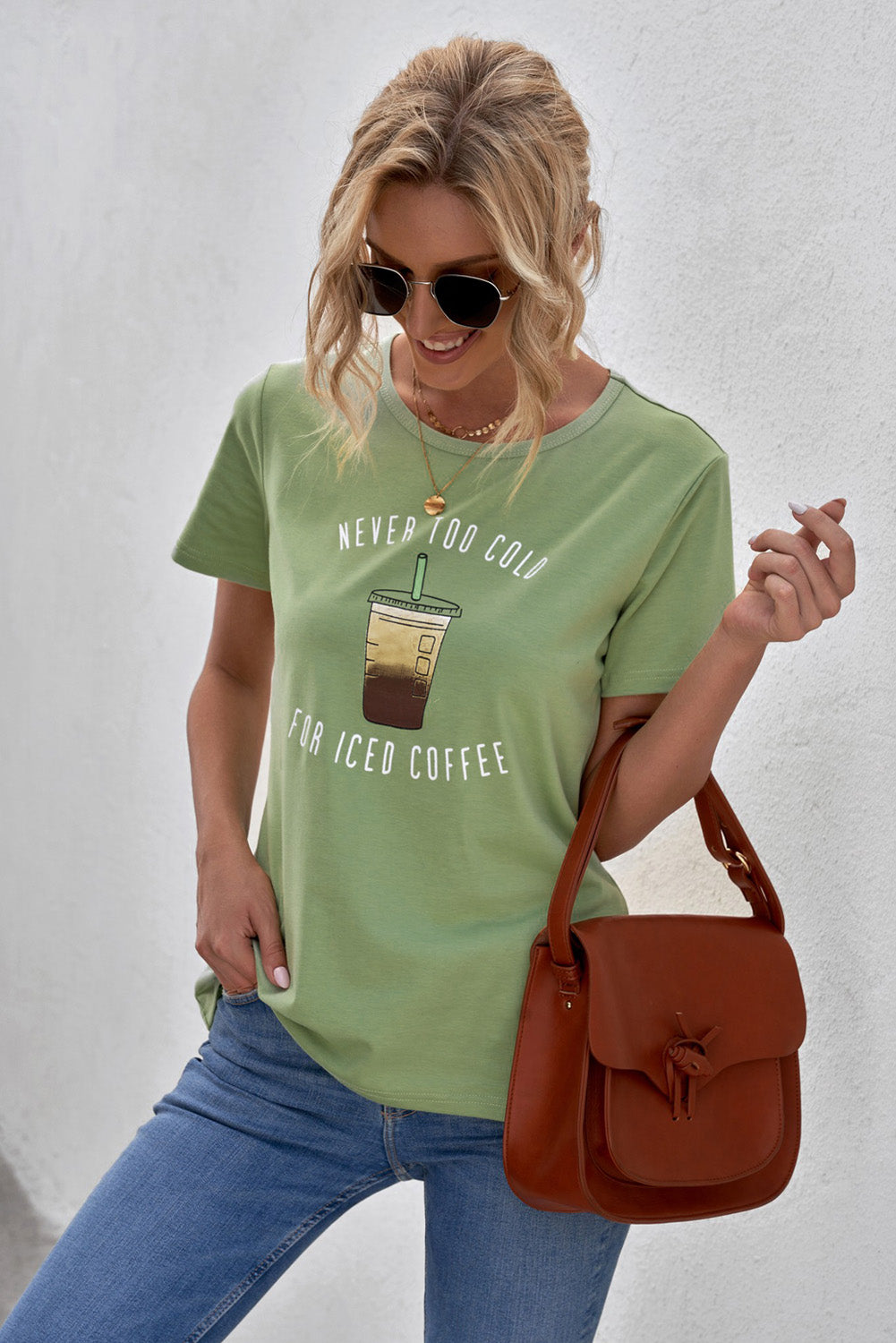 Never Too Cold For Iced Coffee Tee