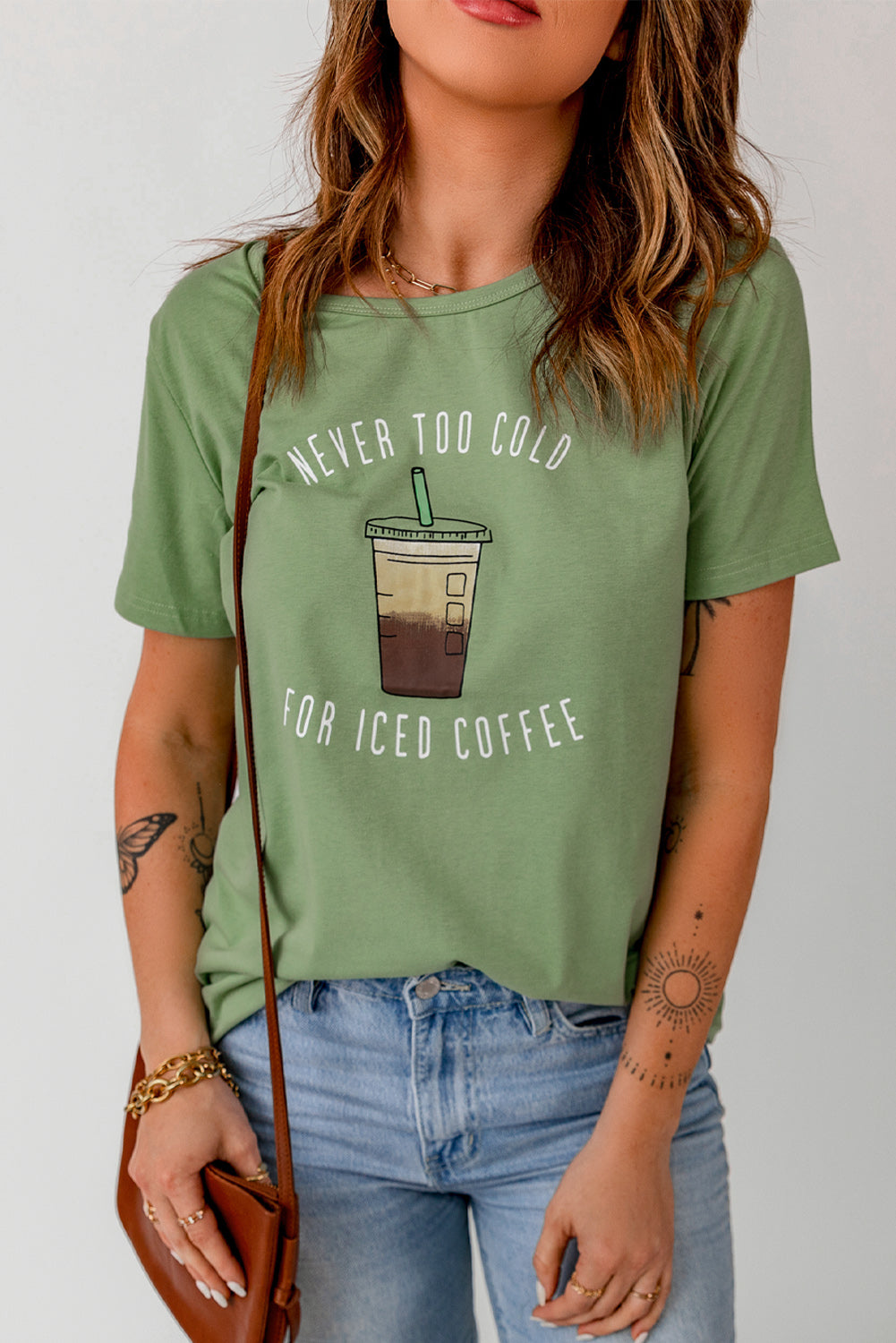 Never Too Cold For Iced Coffee Tee