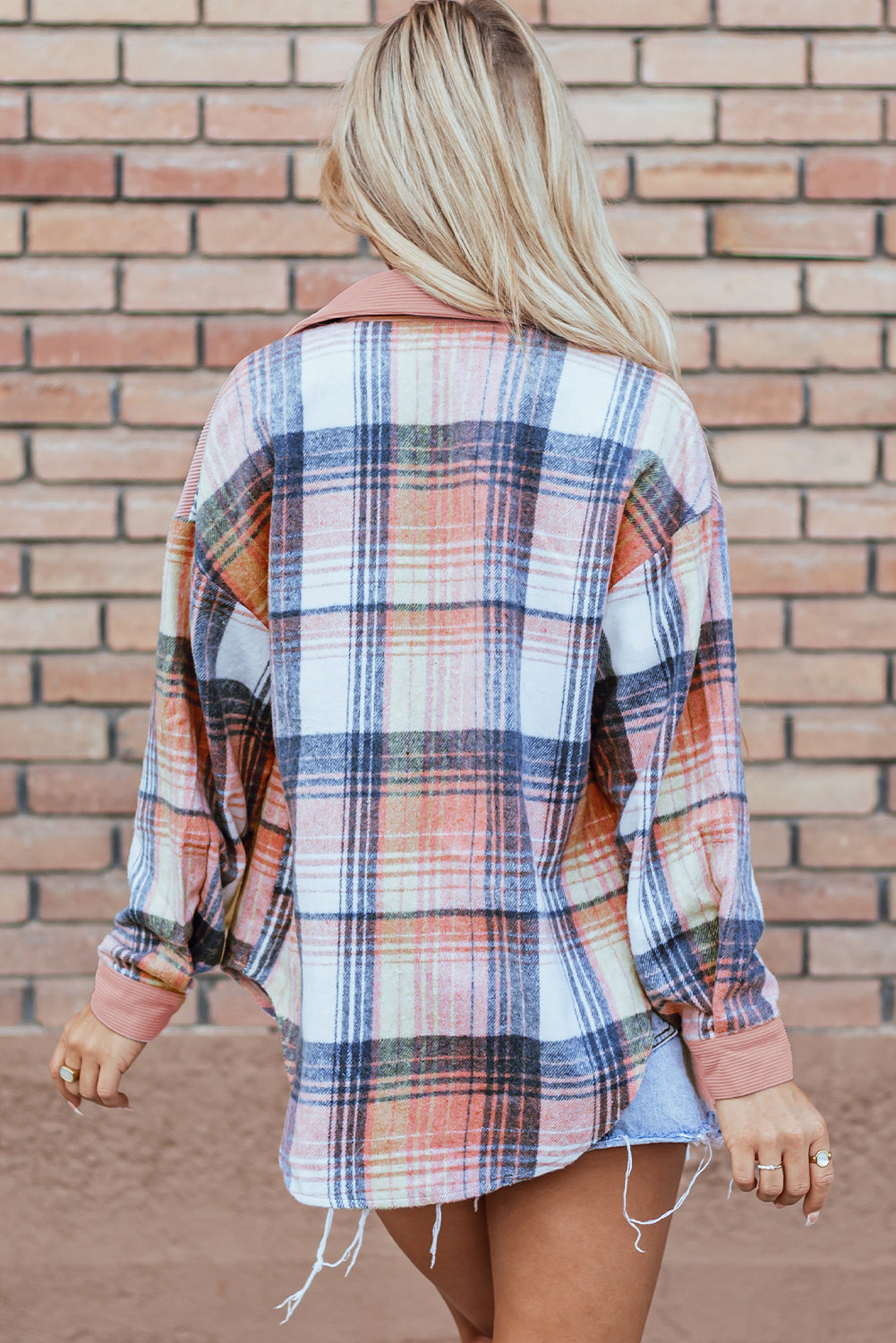 Pink Plaid Shacket