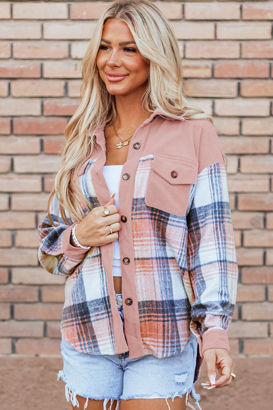 Pink Plaid Shacket