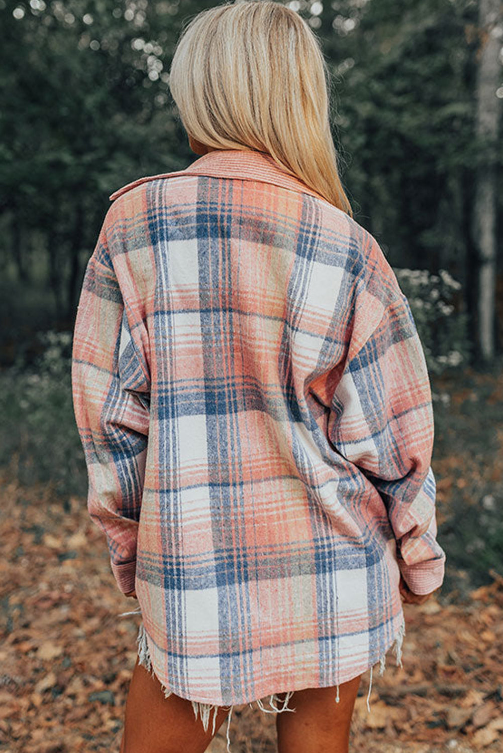 Pink Plaid Shacket