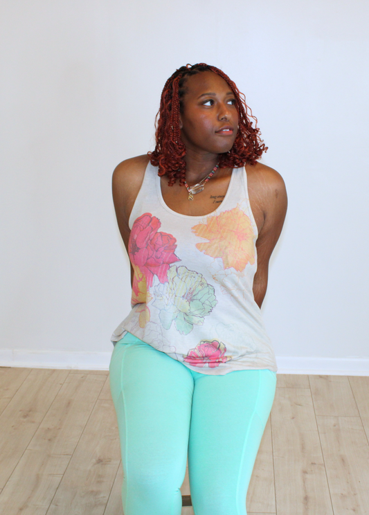 Ultra Soft Floral Impact Tank Top