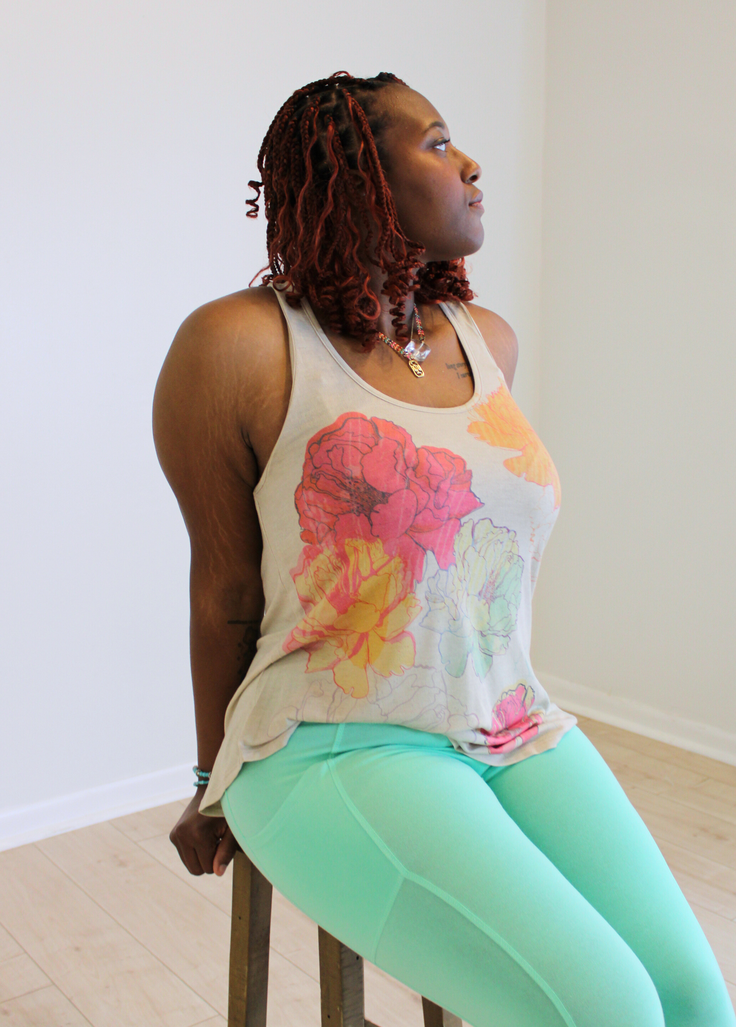 Ultra Soft Floral Impact Tank Top