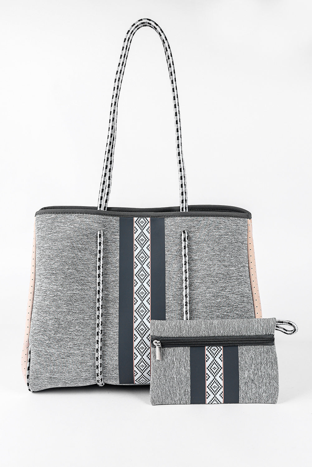 Grey Neoprene Tote Bag