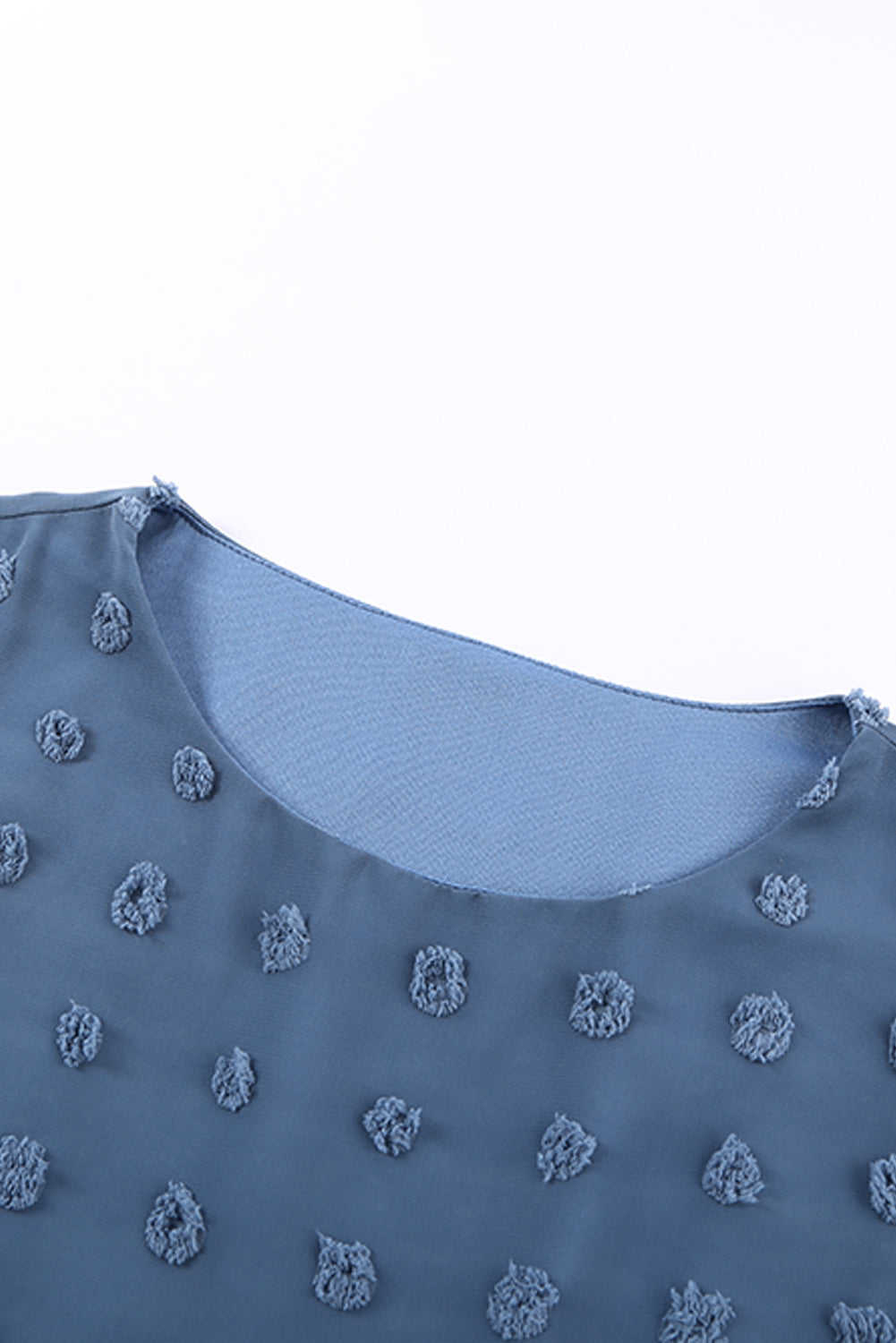 Blue Swiss Dot Top