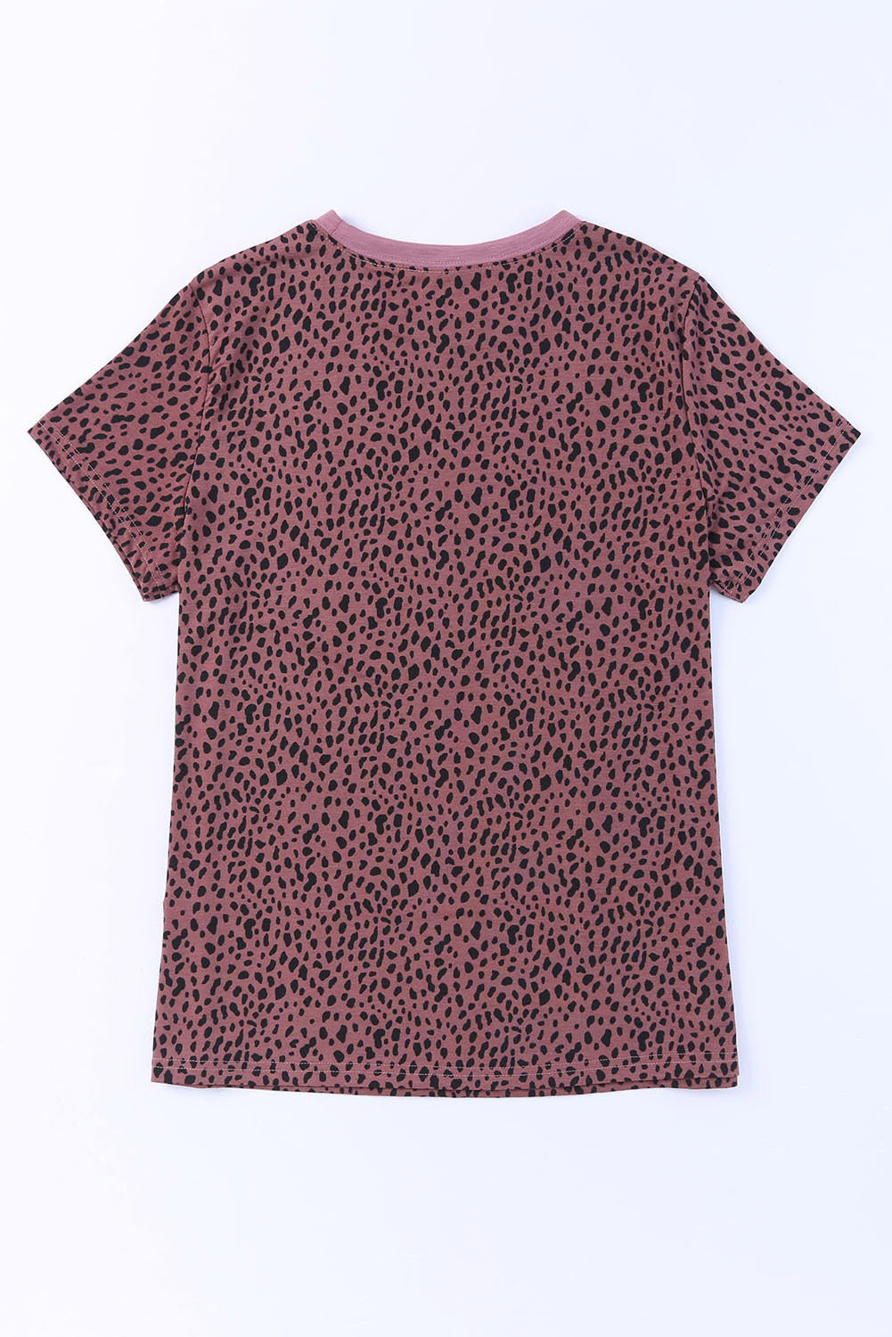 Mauve Cheetah Print Stretchy Tee