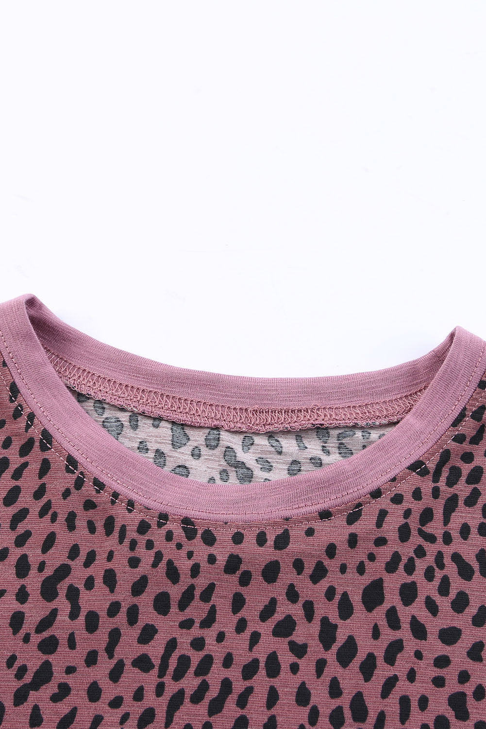 Mauve Cheetah Print Stretchy Tee