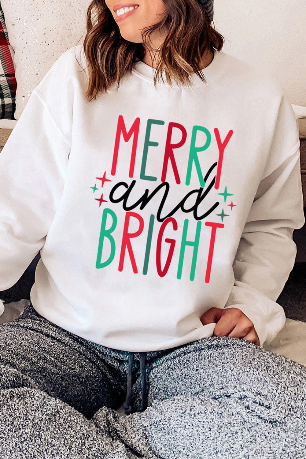 Merry and Bright Crewneck Sweatshirt