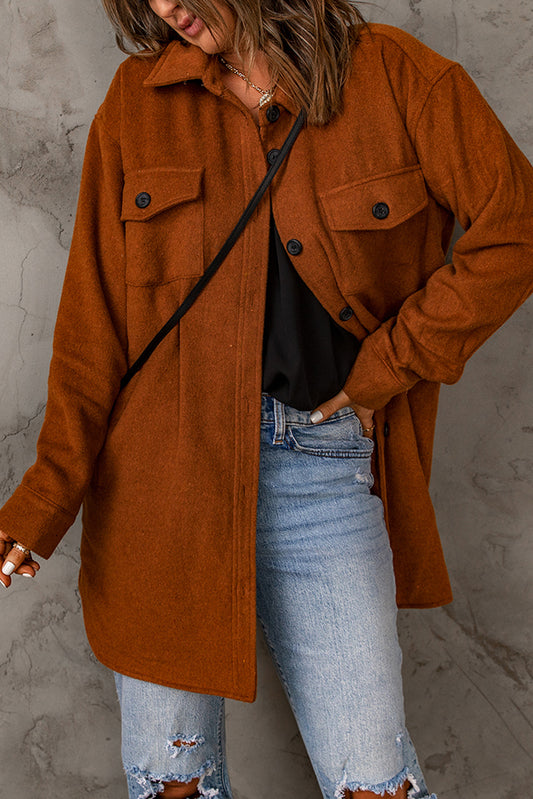 Rusty Brown Long Coat